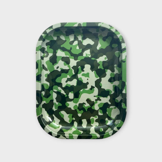 Green Camo Rolling Tray